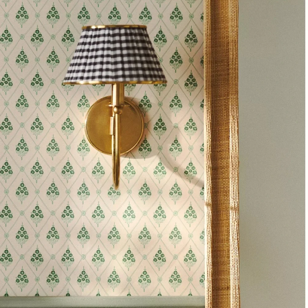Annika Reed Agra Wallpaper in Jade